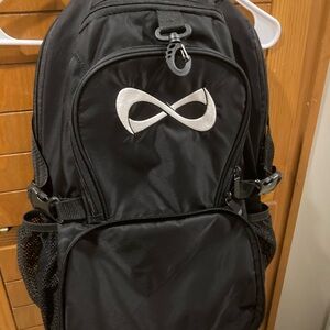 NFINITY Black Backpack with white Logo